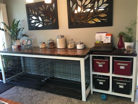 diy dog crate table